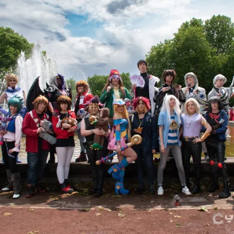Gruppenbild Yu-Gi-Oh! Cosplaytreff Dokomi 2025