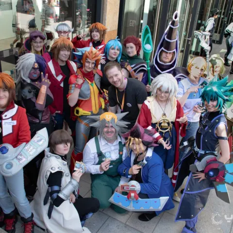 Gruppenbild Yu-Gi-Oh! Cosplaytreff Connichi 2025