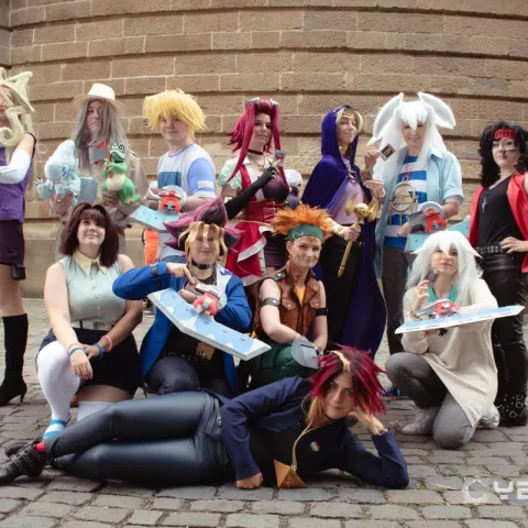 Gruppenbild Yu-Gi-Oh! Cosplaytreff AnimagiC 2023